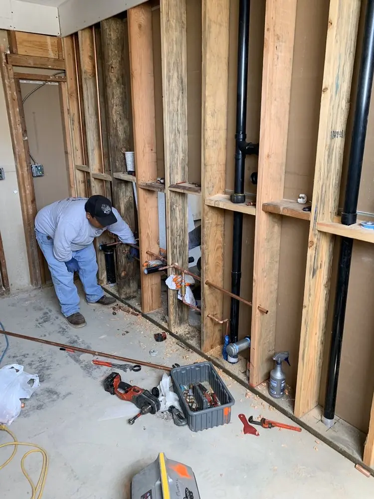 Commercial rough-in plumbing for Gas Line Repair in Finney
